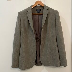 Grey herringbone Ann Taylor Blazer SZ 4